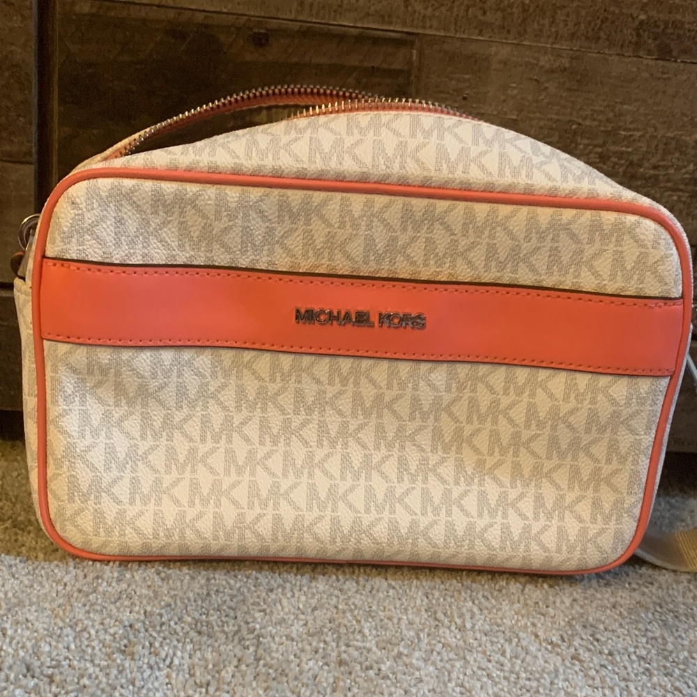 Michael Kors Beige and Coral Men's Belt Bag